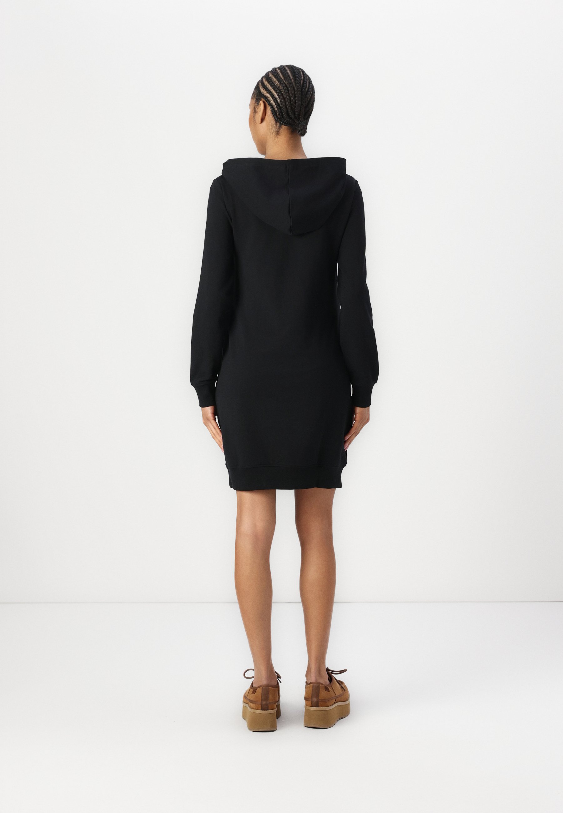 Anna Field MAMA NURSING HOODIE SWEAT DRESS MATERNITY - Day dress - black -  Zalando.co.uk