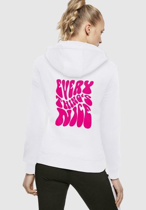 EVERYTHING'S NICE HOODY - Hoodie - white