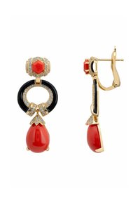 Latelita CLARA BOW ENAMEL DROP  - Pendientes - black