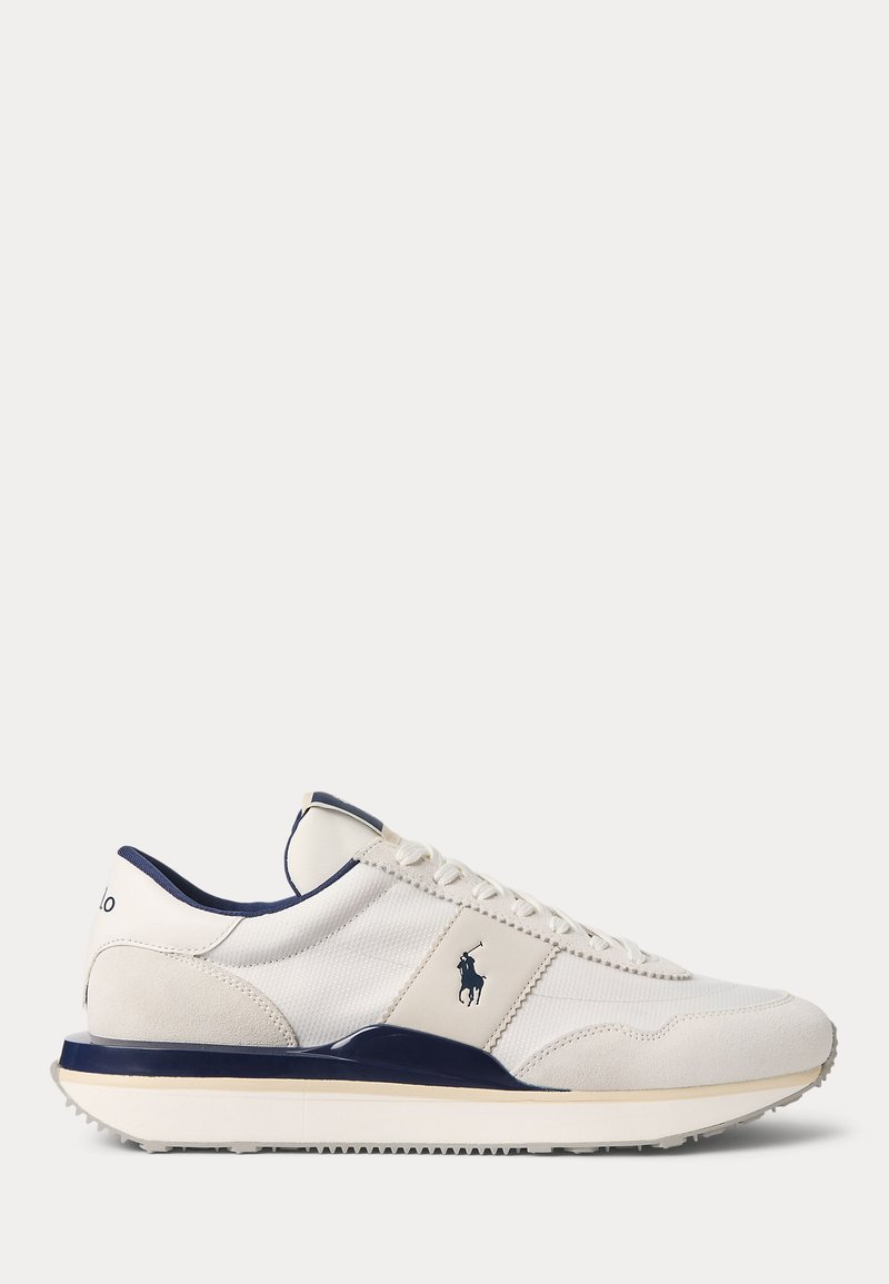 Polo Ralph Lauren TRAIN 89 SUEDE-PANELED SNEAKER UNISEX - Sapatilhas - deckwash white/newport navy