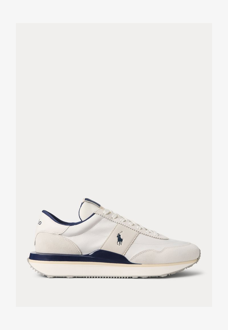 Polo Ralph Lauren TRAIN 89 SUEDE-PANELED SNEAKER UNISEX - Sapatilhas - deckwash white/newport navy