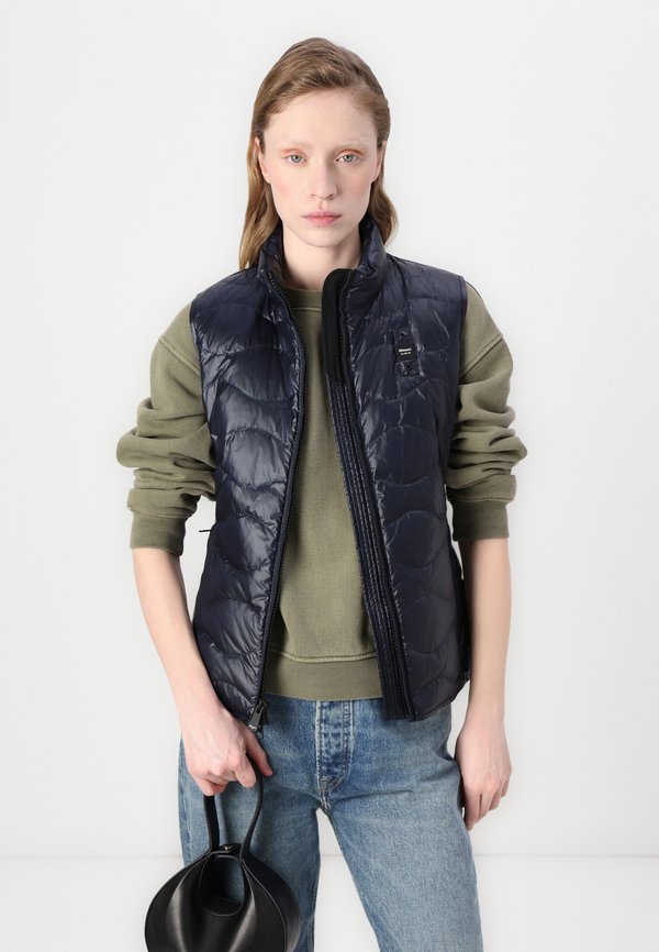 VENICE - Waistcoat - blu2