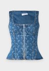 MOON LASER CORSET - Top - light blue