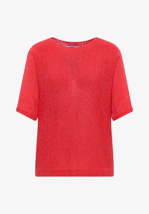Cecil, DOLMAN PULLOVER MIT U-BOOT-AUSSCHNITT - T-Shirt basic - coral