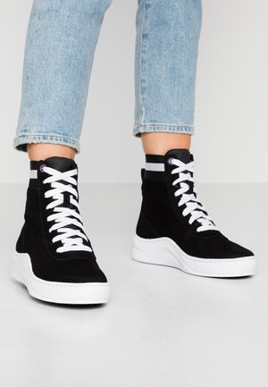 High-top trainers - black