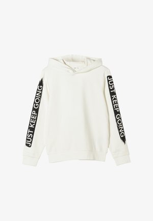 MIT WORDING - Hoodie - ecru