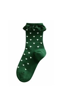 Next RICH FRILL FLUTED ANKLE 4 PACK - Strømper - red/green/cream and brown