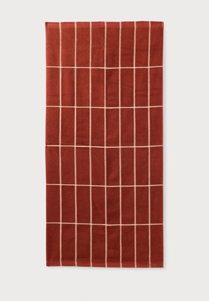Marimekko, TIILISKIVI BATH TOWEL - Кърпа - brick/plum/hay