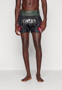 Venum INFERNO 2.0 MUAY THAI SHORTS - Kurze Sporthose - deep black/khaki