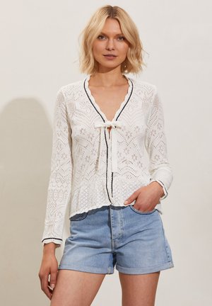 ANGELICA - Chaqueta de punto - light chalk