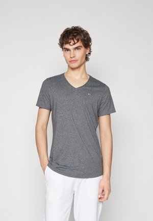 SLIM JASPER V NECK - T-shirt basic - new charcoal