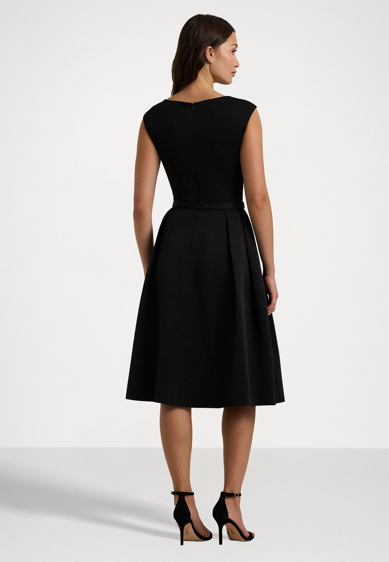 Lauren Ralph Lauren BELTED FAILLE JERSEY COCKTAIL DRESS - Cocktail dress /  Party dress - black - Zalando.ie