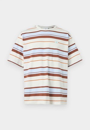 adidas Originals, STRIPED CREW UNISEX - Nyomott mintás póló - off-white