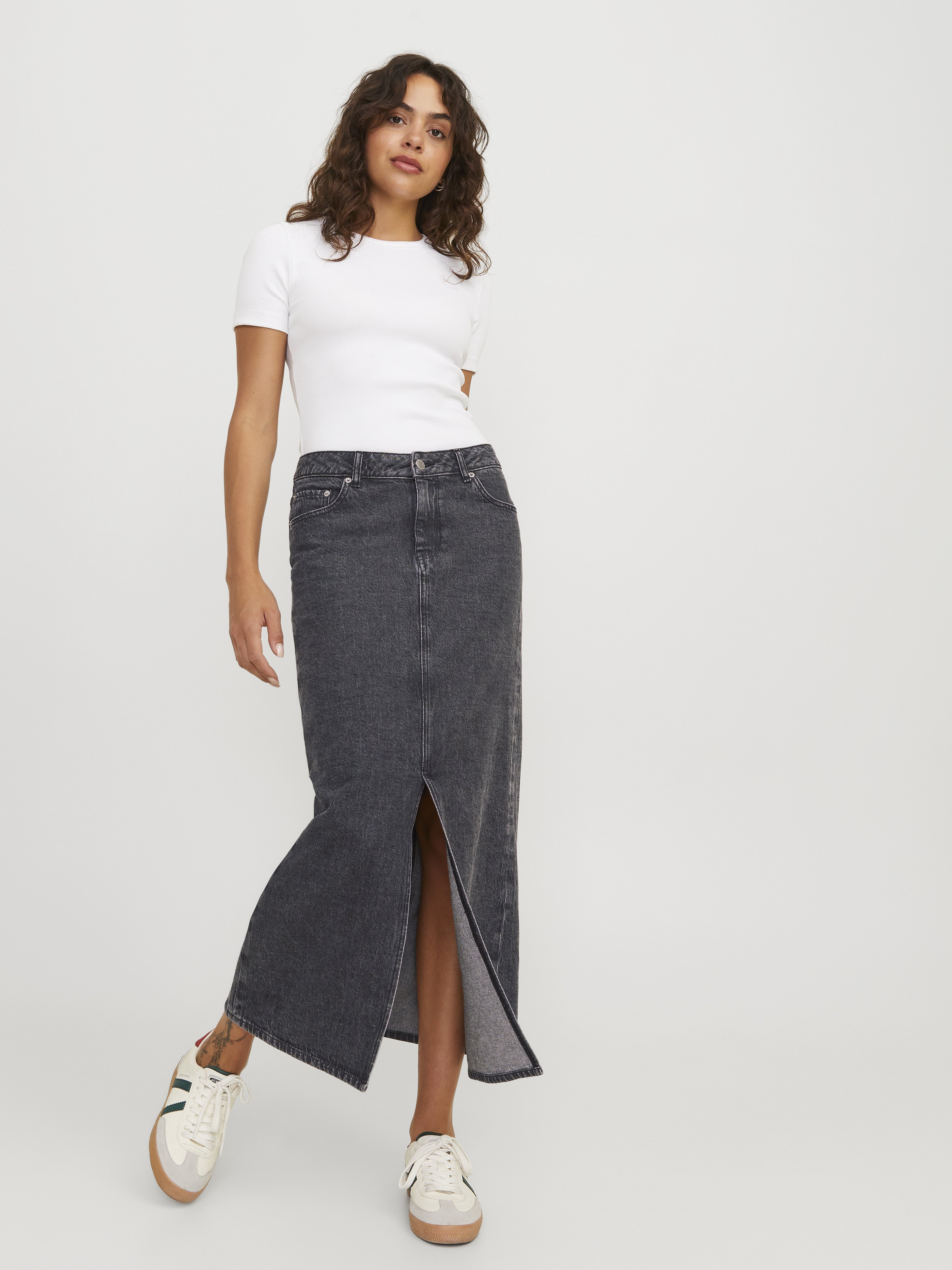 スカート NERDY Women's NY Trackmix Denim Column Skirt nanamica / Denim Skirt
