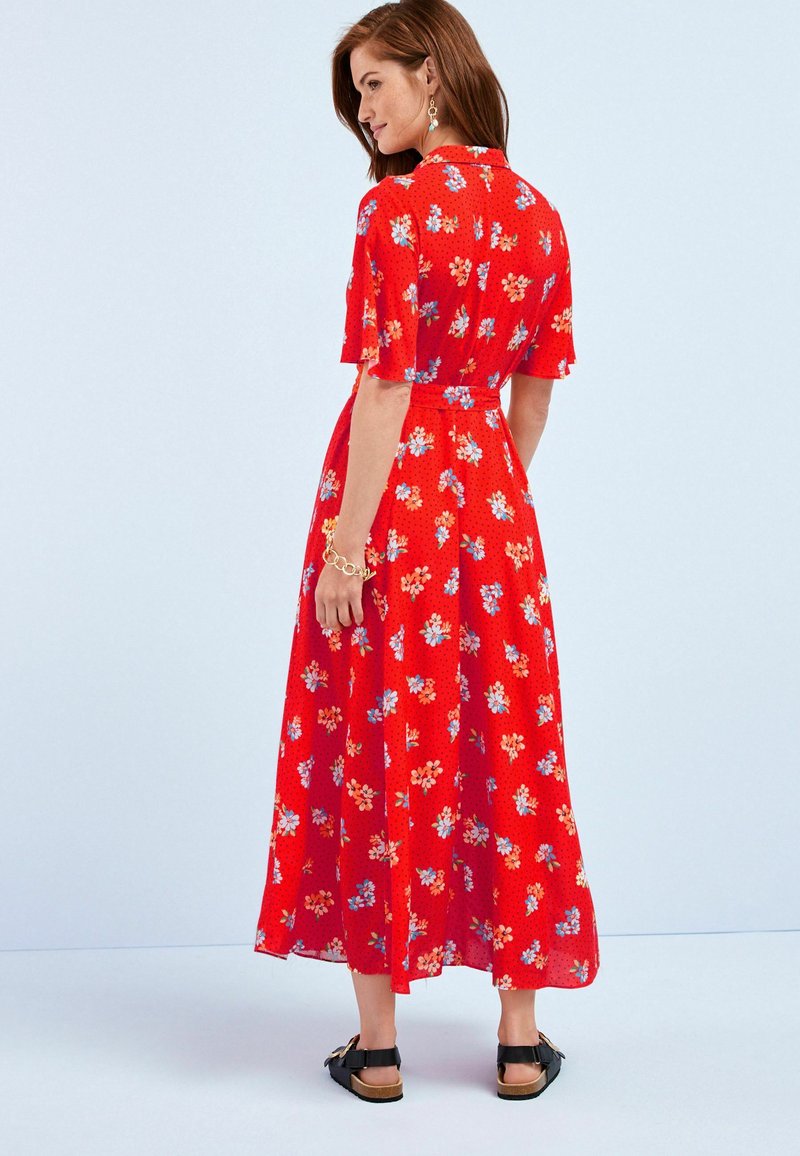 Damen Freizeitkleider | Next SLEEVE MIDI Blusenkleid red floral/rot - FK69803 Damen Freizeitkleider | Next SLEEVE MIDI Blusenkleid red floral/rot - FK69803