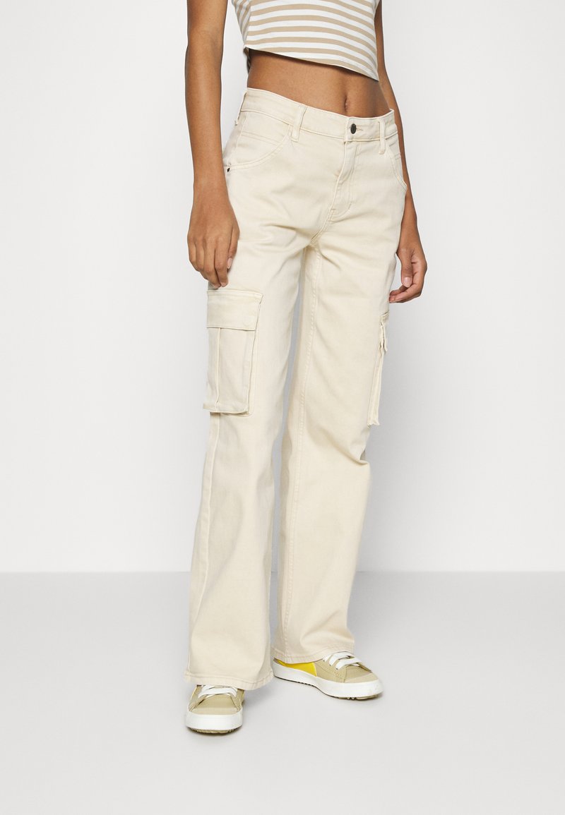 Guess Originals KIT PANT Ravne kavbojke laurie tan/bež Zalando.si