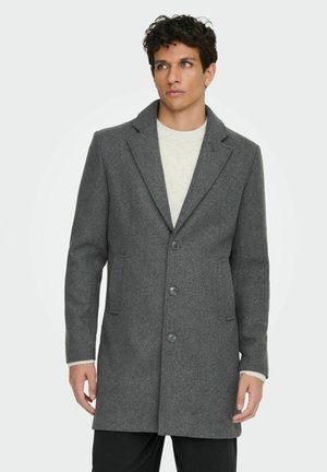 ONSMATTHEW OTW NOOS - Abrigo corto - dark grey melange