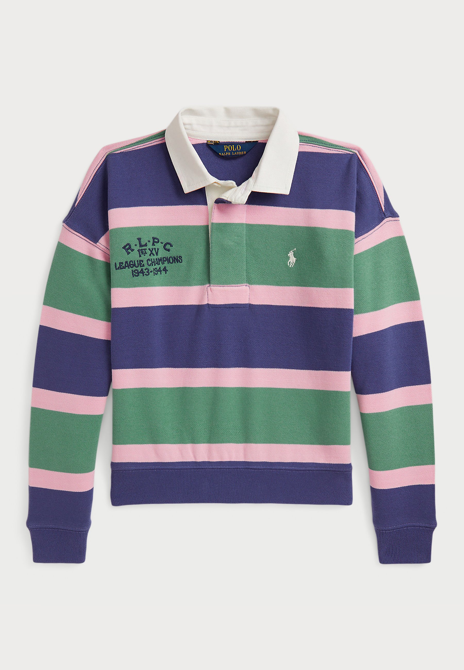 Polo Ralph Lauren STRIPED TERRY RUGBY SWEATSHIRT Sudadera