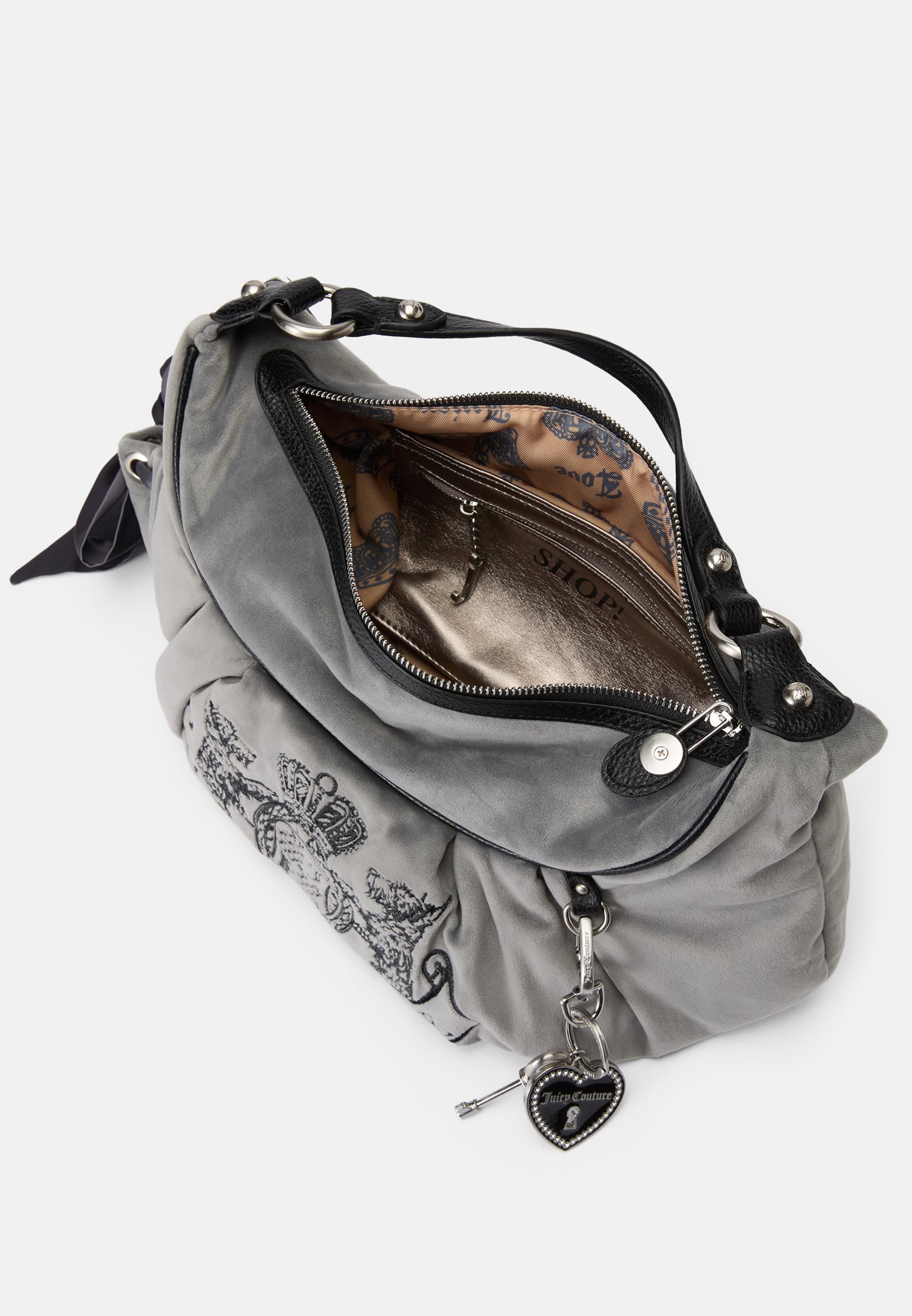 Juicy Couture MEDIUM HOBO - Handbag - gray/grey - Zalando