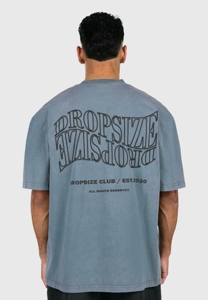 MIRRORED LOGO - T-shirt imprimé - acid grey