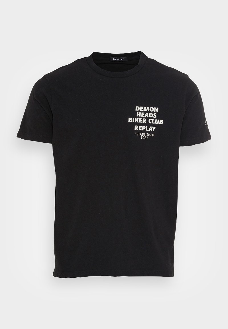 Herren T-Shirts basic | Replay T-Shirt print black/schwarz - LW70470 Herren T-Shirts basic | Replay T-Shirt print black/schwarz - LW70470