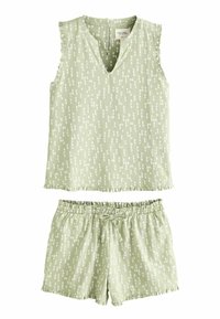 Next - REGULAR FIT SET - Komplet pižame - sage green spot Miniaturna slika 1