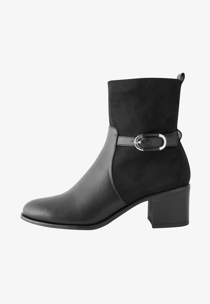 Next FOREVER COMFORT® BUCKLE DETAIL HEELED REGULAR/WIDE FIT. - Botine - black