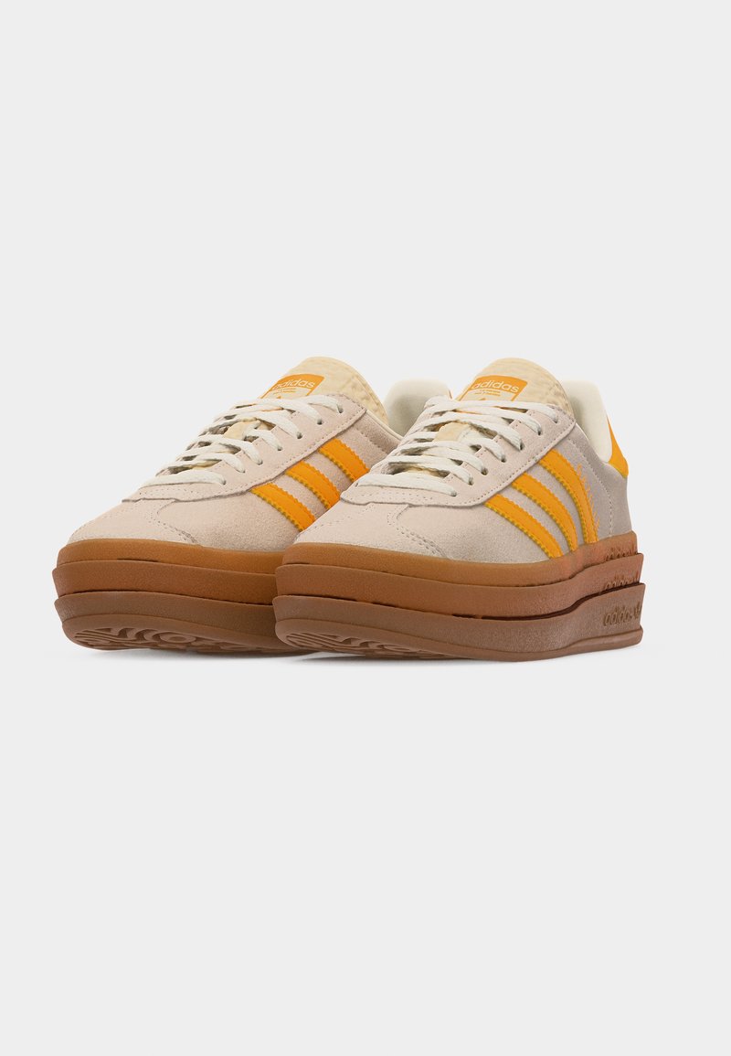 adidas Originals GAZELLE BOLD UNISEX - Trainers - white/crew yellow/white -  Zalando.ie