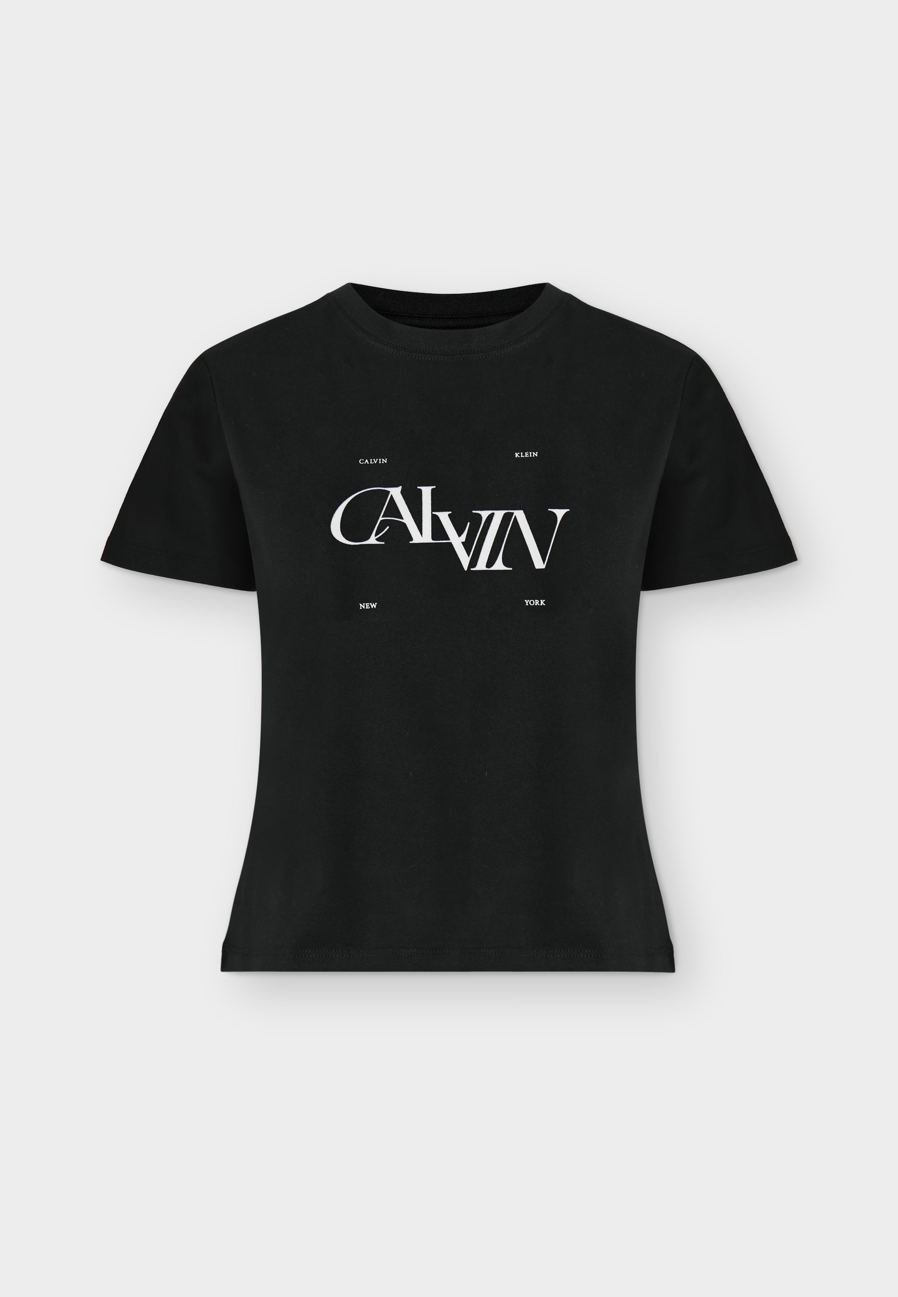 Calvin Klein Jeans SEASONAL GRAPHIC - Triko s potiskem - black