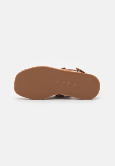 Loeffler Randall BLAISE TWO BAND PLATFORM - Sandalai - brown