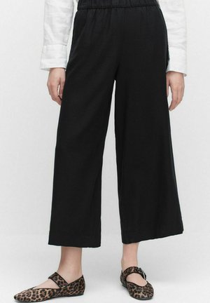 Dobber CONTESSA LINEN  TROUSERS - Trousers - black