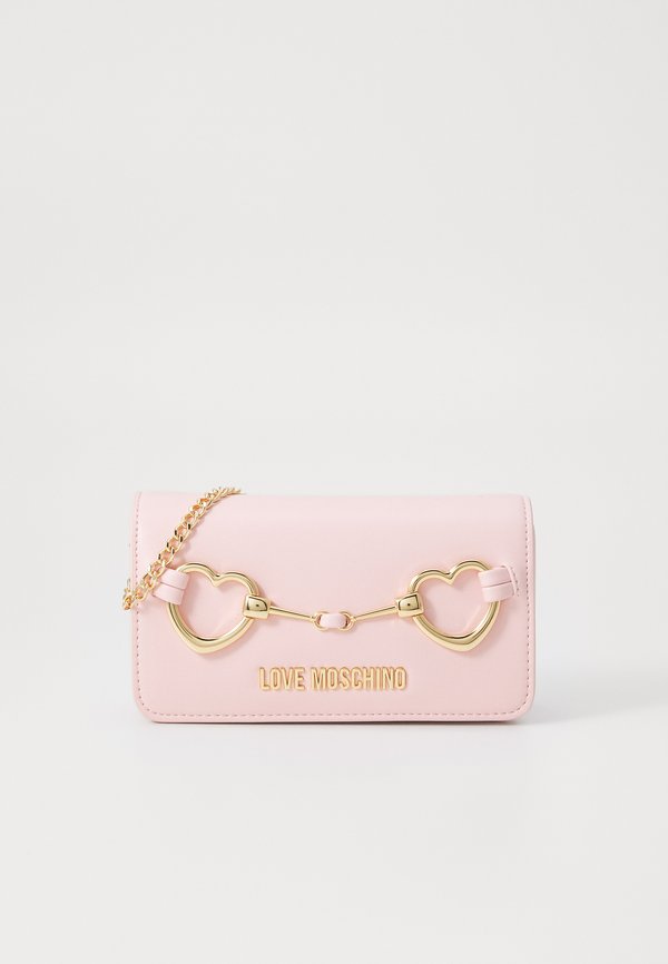 LAMINATED HEARTBIT - Wallet - cipria