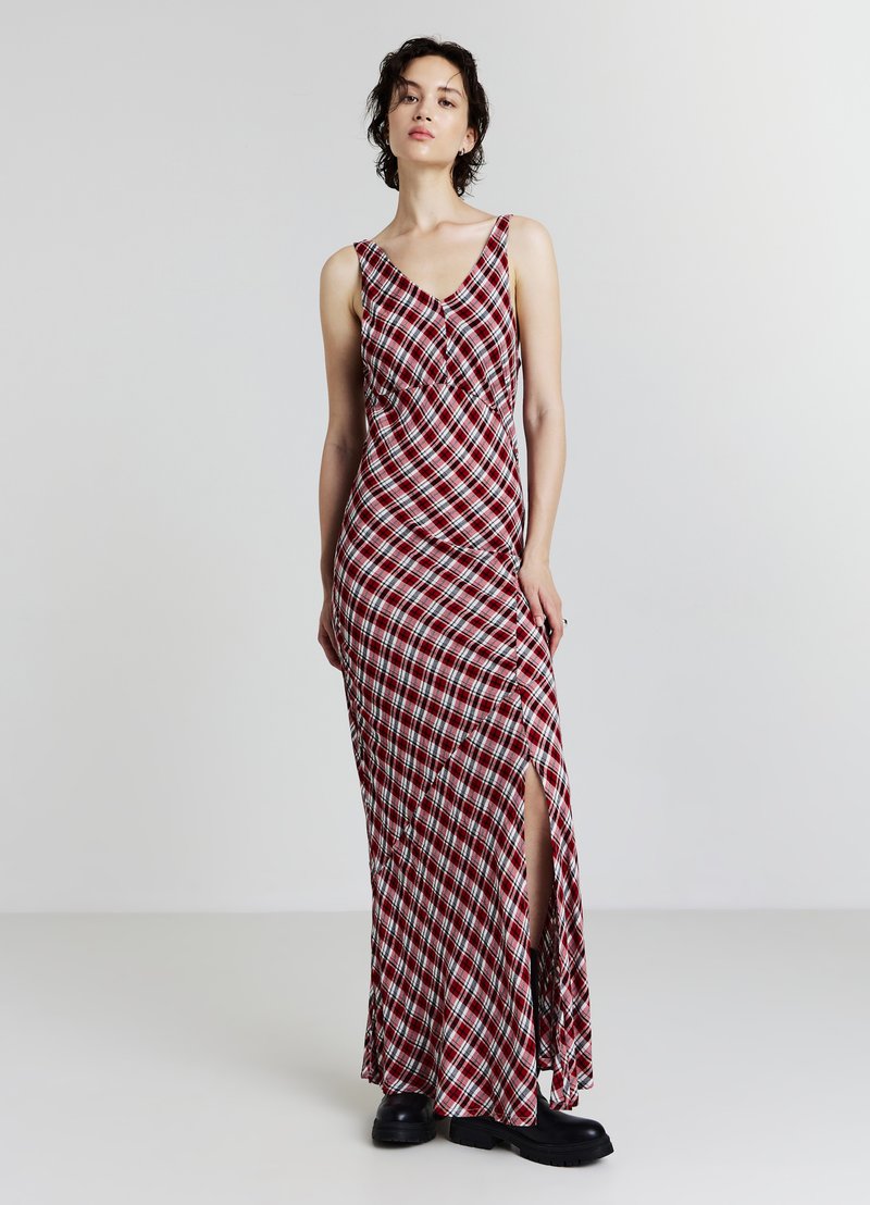 Calliope SCIALLATO FANTASIA - Freizeitkleid - var rosso scuro
