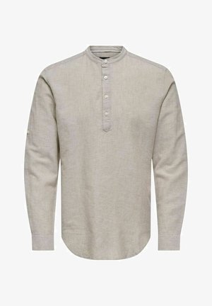 ONSCAIDEN HALF PLACKET - Polo shirt - chinchilla