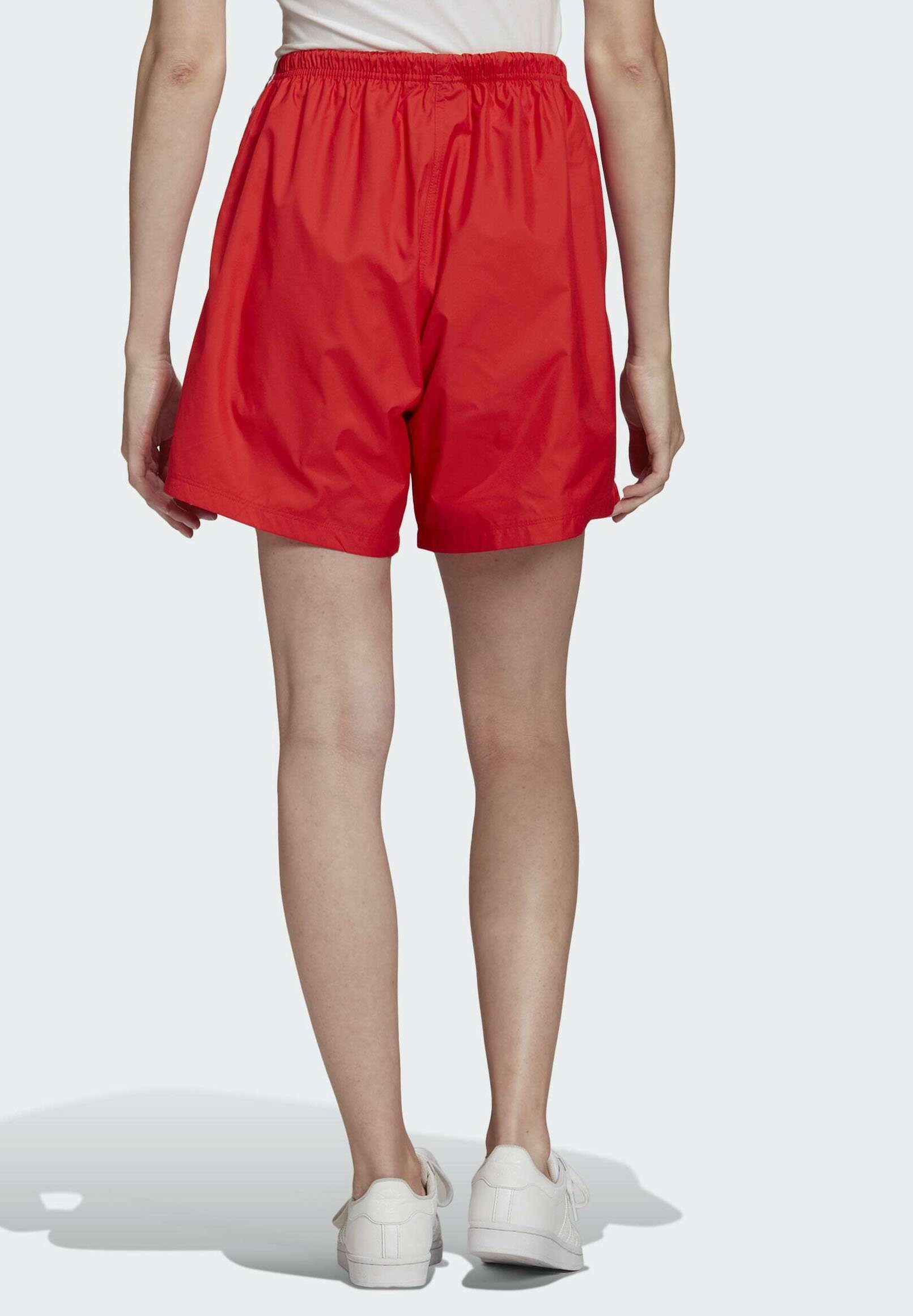 adidas Originals broek / shorts 3 Stripes in rood 813950