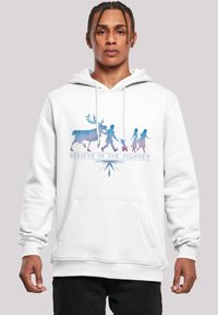 F4NT4STIC DISNEY FROZEN BELIEVE IN THE JOURNEY OLAF/ELSA/ANNA/KRISTOFF/SVEN - Jersey con capucha - white