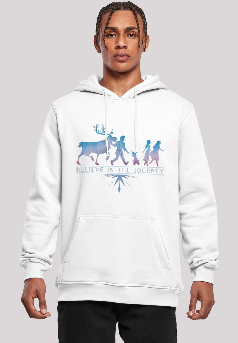 F4NT4STIC DISNEY FROZEN BELIEVE IN THE JOURNEY OLAF/ELSA/ANNA/KRISTOFF/SVEN - Jersey con capucha - white