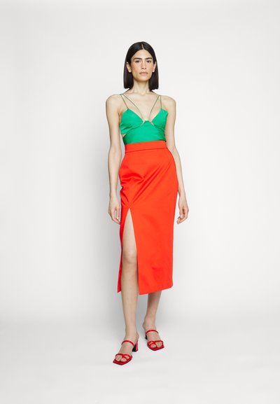 Sara Battaglia TUBINO SKIRT - Falda de tubo - aperol