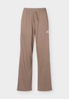 ESSENTIALS 3 STRIPES OPEN HEM PANTS - Παντελόνι φόρμας - khaki six/white