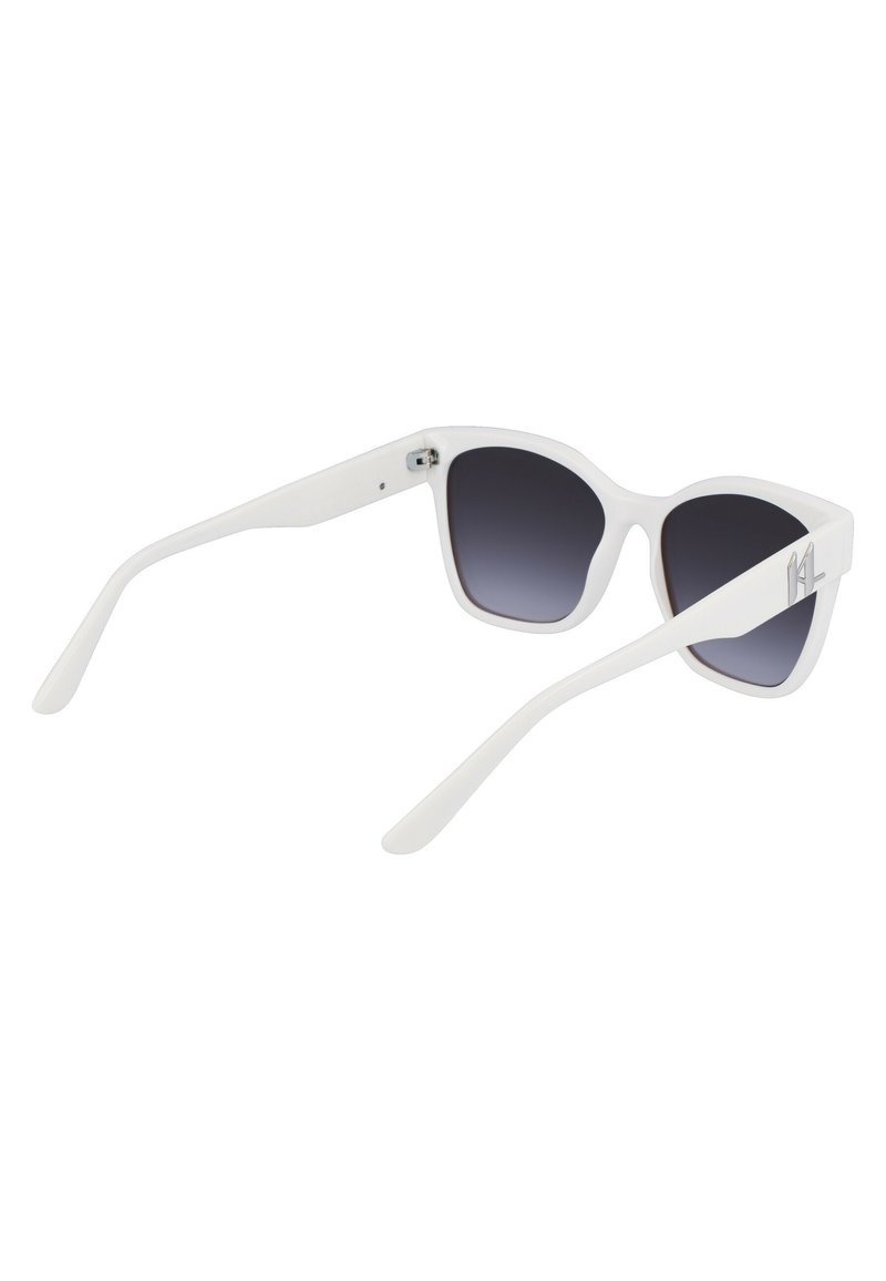 Karl Lagerfeld White Cat-Eye Sunglasses with Black Gradient Lenses/Brand NEW Karl Lagerfeld Square w/ Gradient Lens – Eyedictive main image 4
