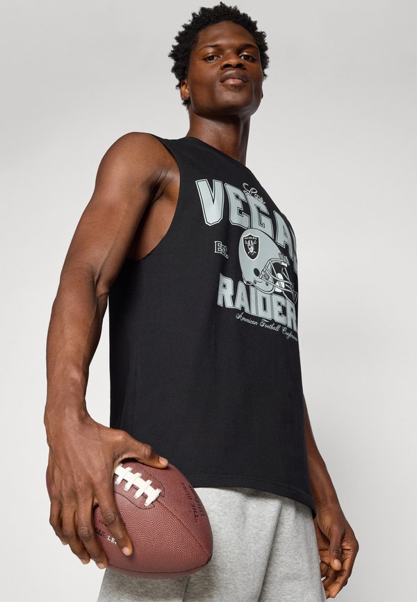 NFL LAS VEGAS RAIDERS SLEEVELESS HELMET TEE - Club wear2