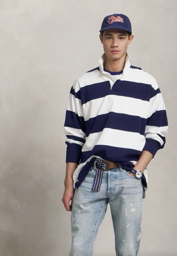 BIG FIT STRIPED JERSEY RUGBY SHIRT - Polo shirt2