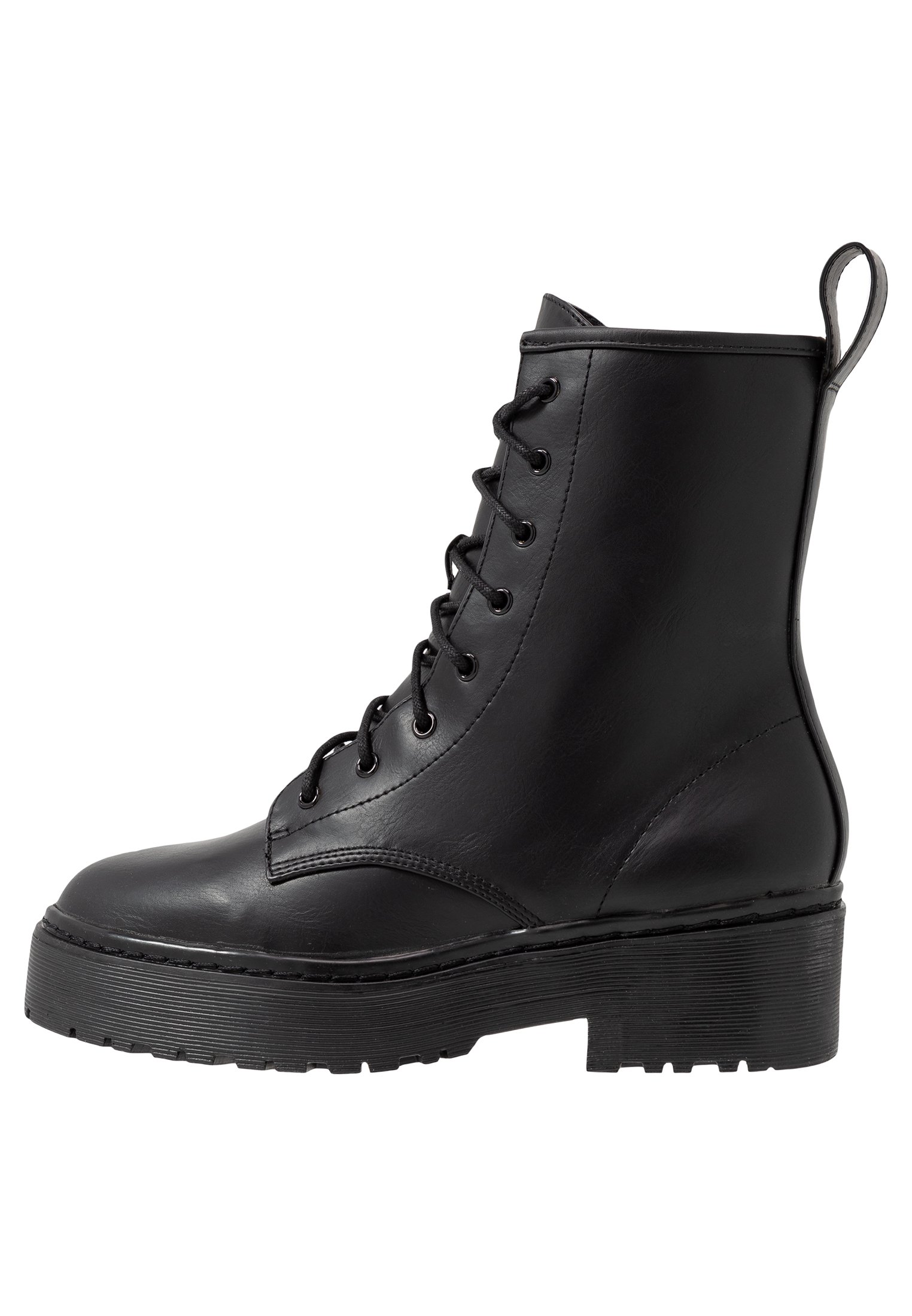 Nly by Nelly PERFECT LACE BOOT Platåstövletter black Köp NLY Shoes Perfect Lace Boot Black | Boots