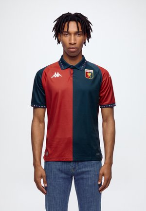 Kappa, KOMBAT 2027 HOME GENOA - Футболна фланелка - red blaze / blue majolica / white