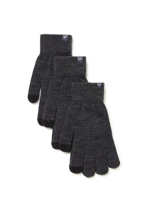 NBZOE U 3 PACK - Gloves - dark grey melange