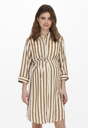 ONLY MATERNITY OLMTAMARI SHIRT DRESS - Skjortklänning - cloud dancer