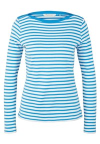 TOM TAILOR DENIM Camiseta de manga larga - white mid blue stripe
