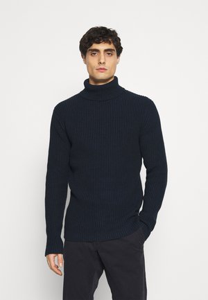 TOM TAILOR DENIM STRUCTURED TURTLENECK - Пуловер - sky captain blue