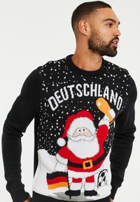 Threadbare XMAS WM FAN PULLOVER - Trui - black