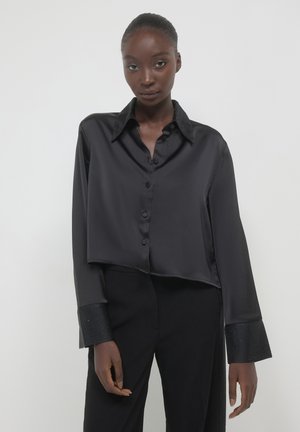 Calliope CON STRASS - Button-down blouse - nero
